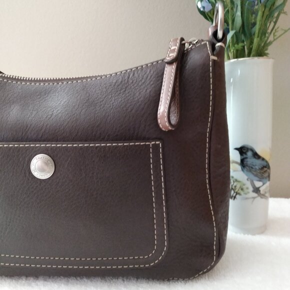 Vintage, never used leather coach bag - Picture 14 of 16